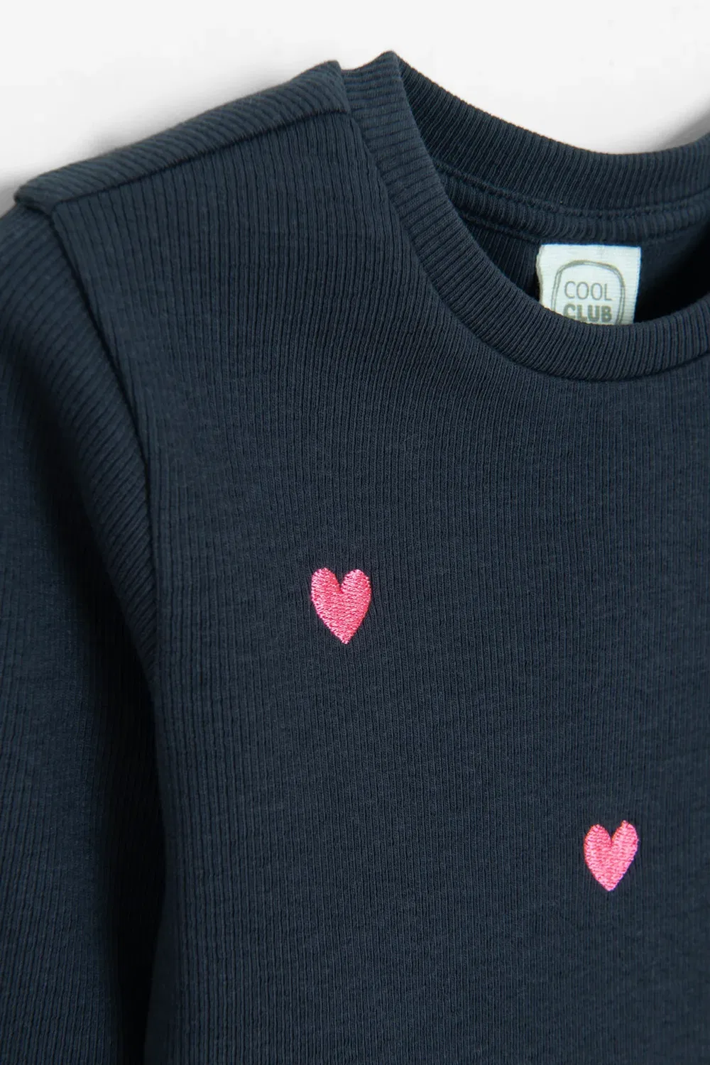 Детский лонгслив с вышивкой Heart Cool Club, Blue — фото 2