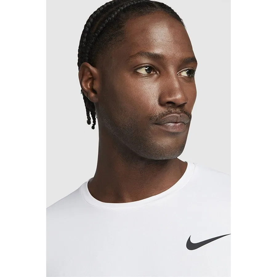 Футболка мужская с коротким рукавом Nike Pro Dri-FIT, Белый — фото 3
