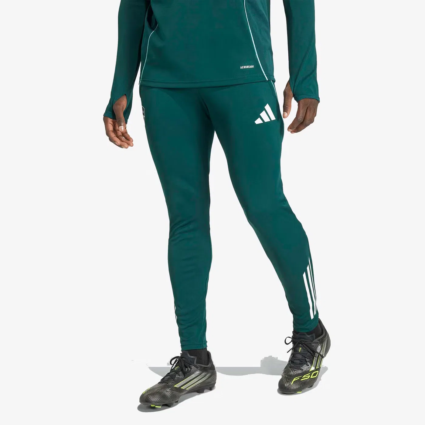 Штаны тренировочные с логотипом Arsenal Tiro 25 Adidas, зеленый — фото 2