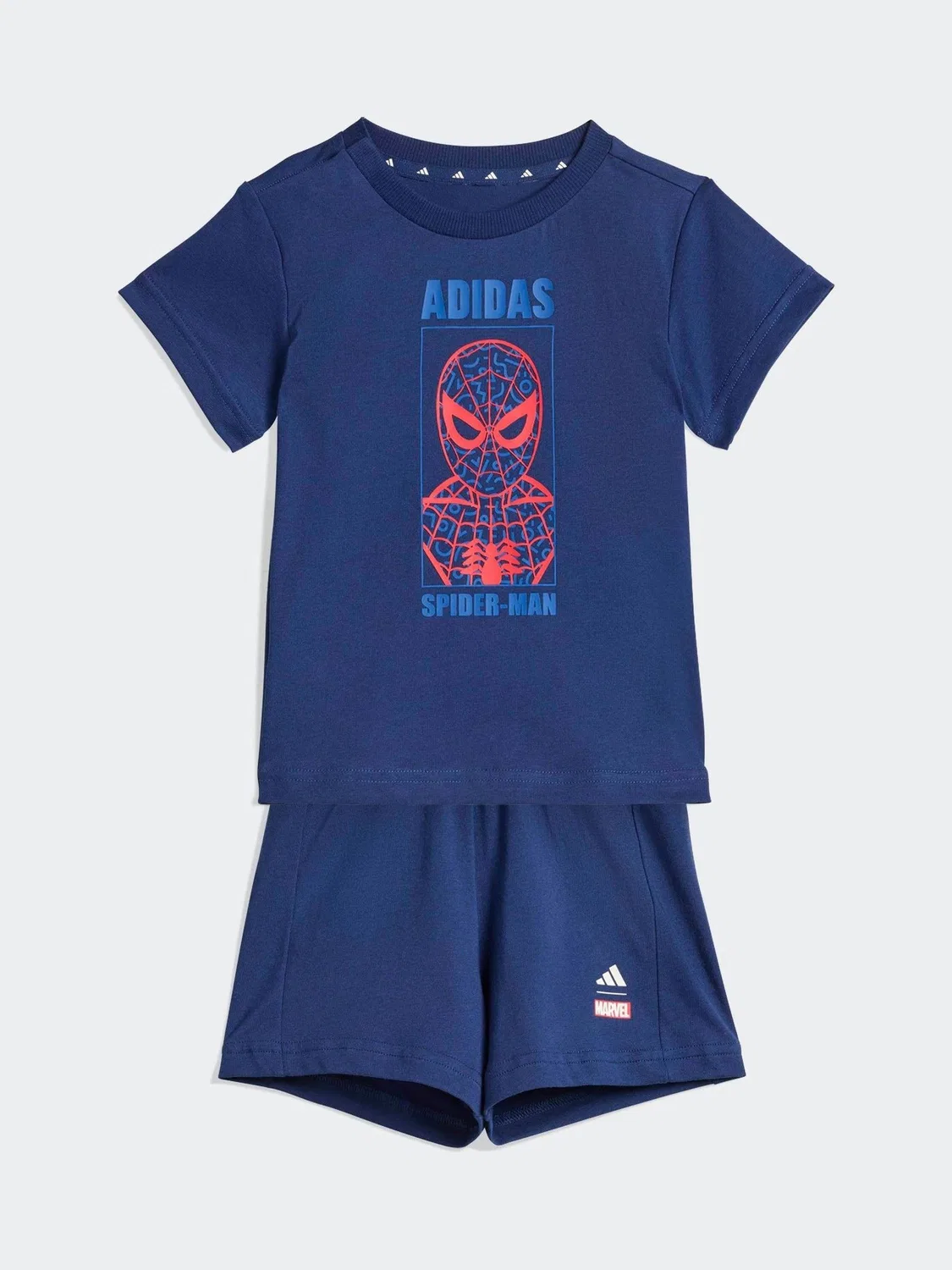 Комплект футболка и шорты, Spider-Man adidas, синий — фото 3