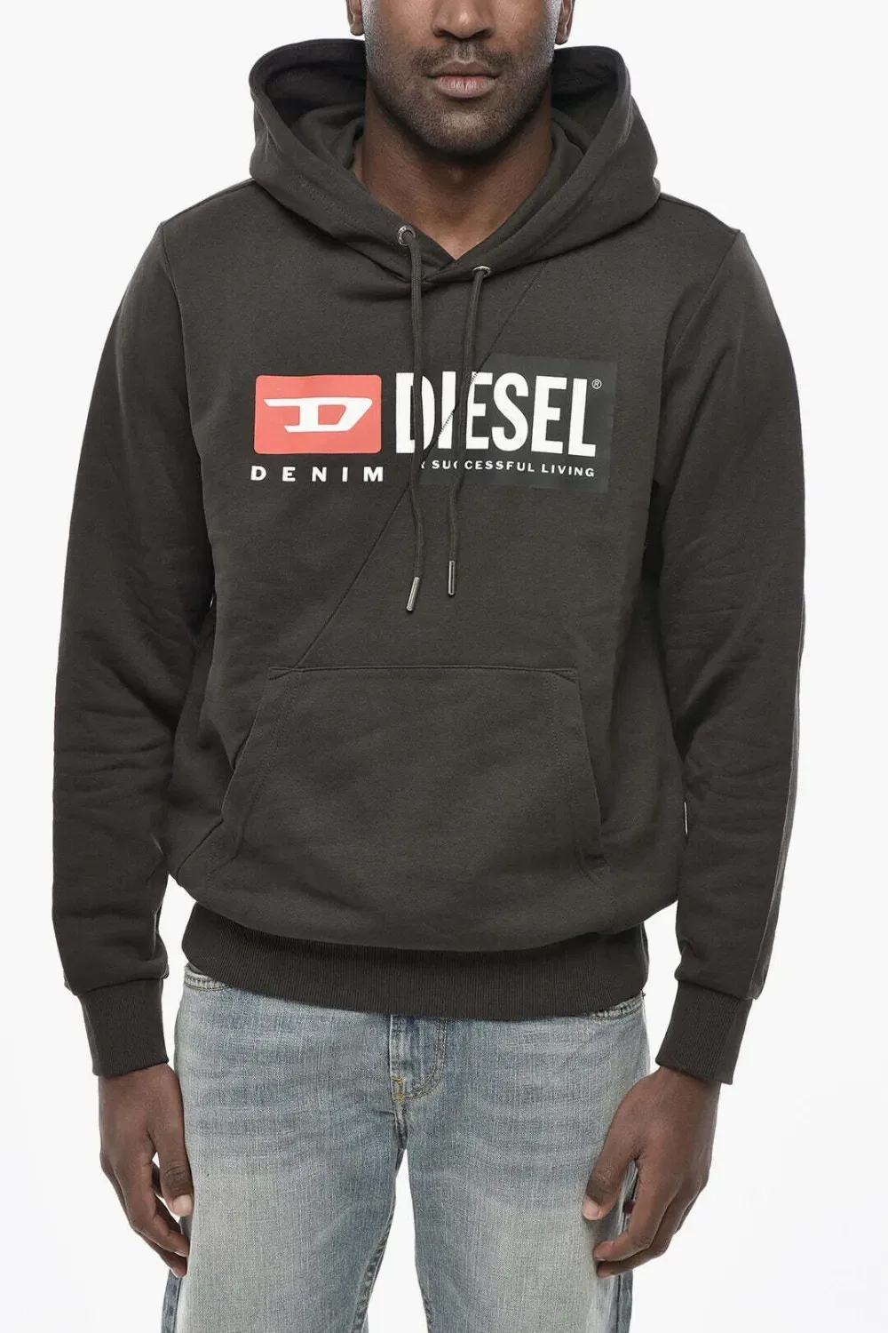 Толстовка с логотипом Diesel, черный