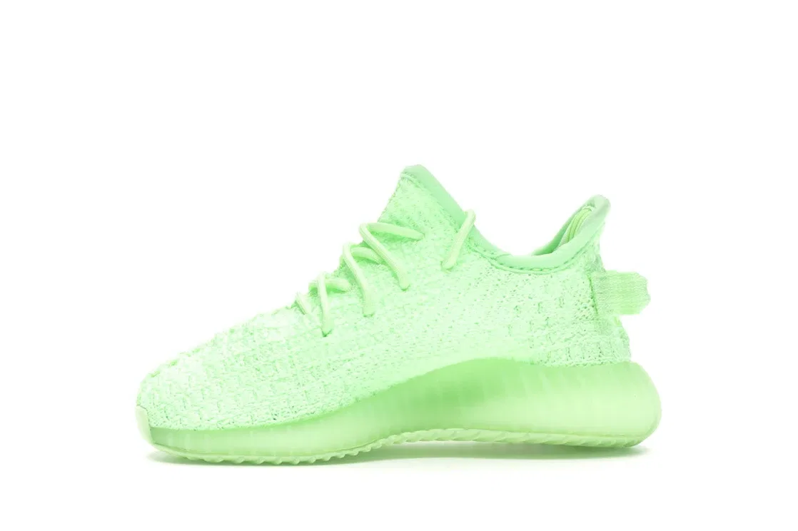 Детские кроссовки со светящимся дизайном Adidas Yeezy Boost 350 V2, Glow/Glow/Glow — фото 3