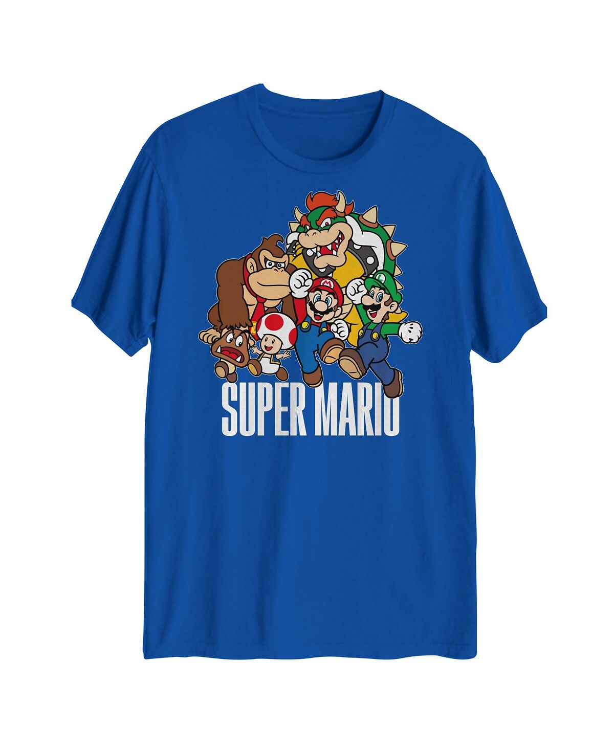 

Мужская футболка с рисунком super mario group Hybrid, Синий, Мужская футболка с рисунком super mario group Hybrid