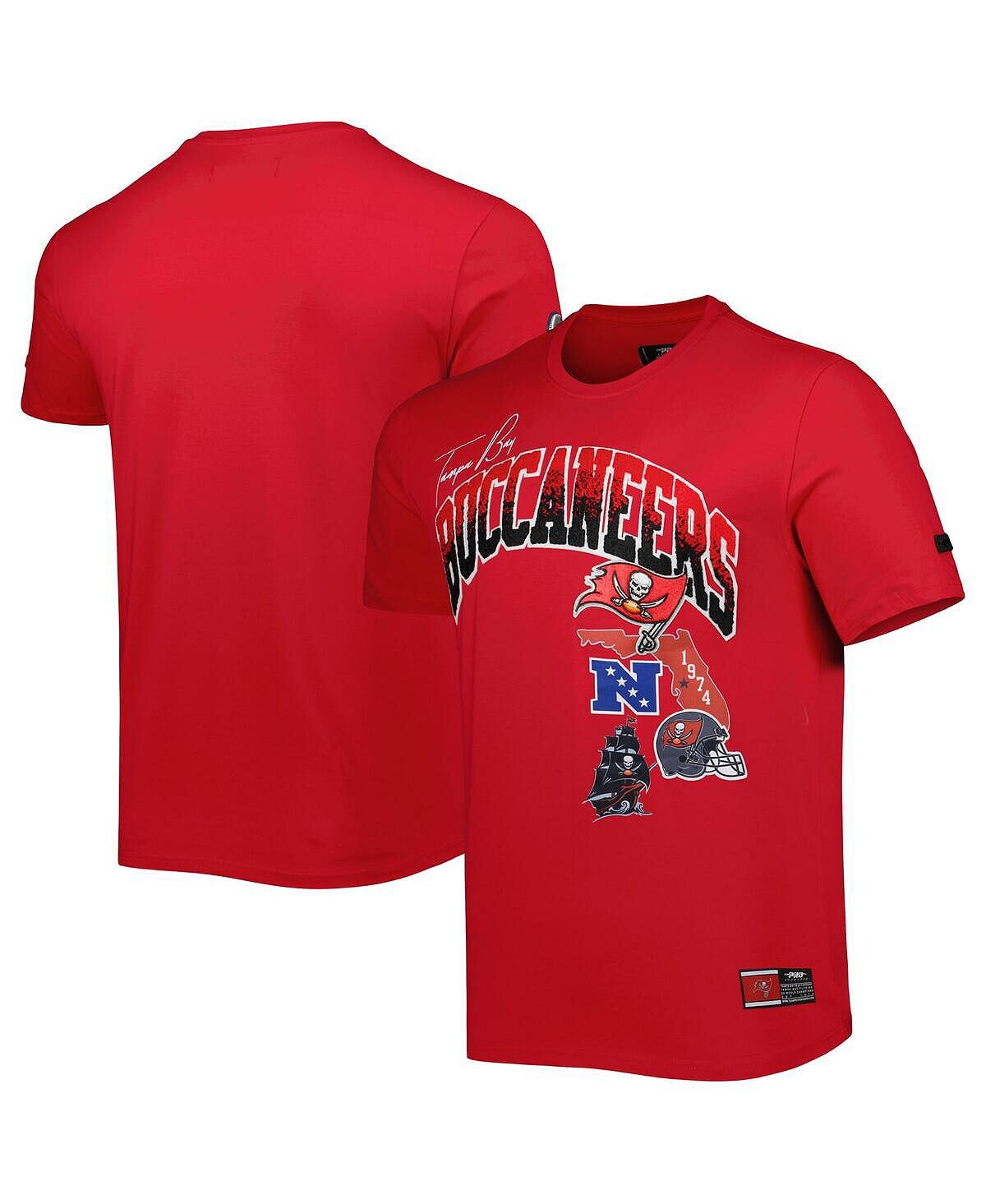 

Мужская красная футболка tampa bay buccaneers hometown collection Pro Standard, красный