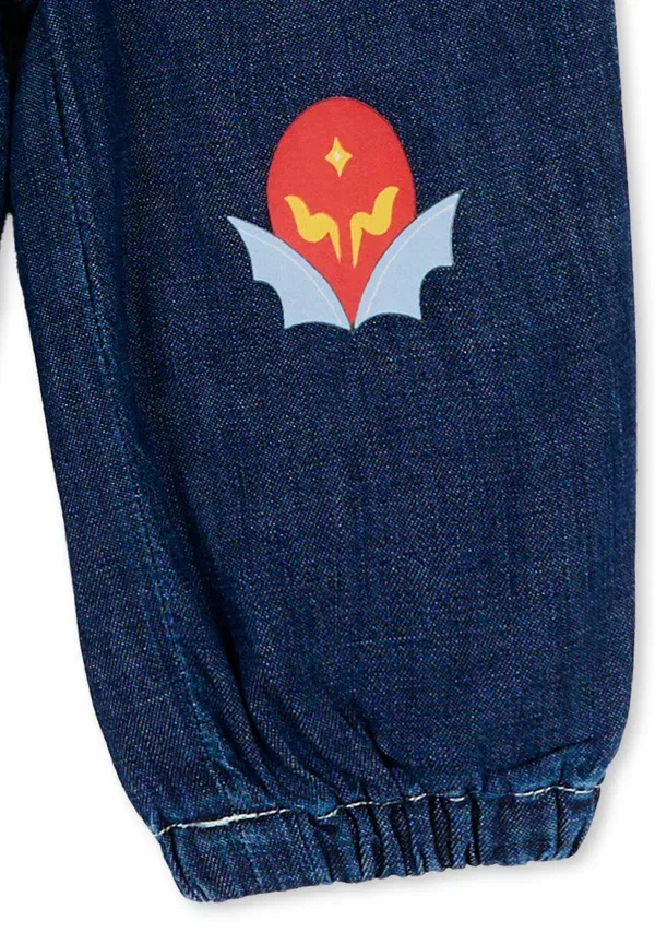 Джинсы 100% хлопок straight leg jeans Stella Mccartney Kids, denim, деним — фото 3