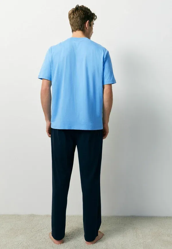 Пижамный комплект из хлопка, Graphic short sleeve set, Next, синий — фото 4