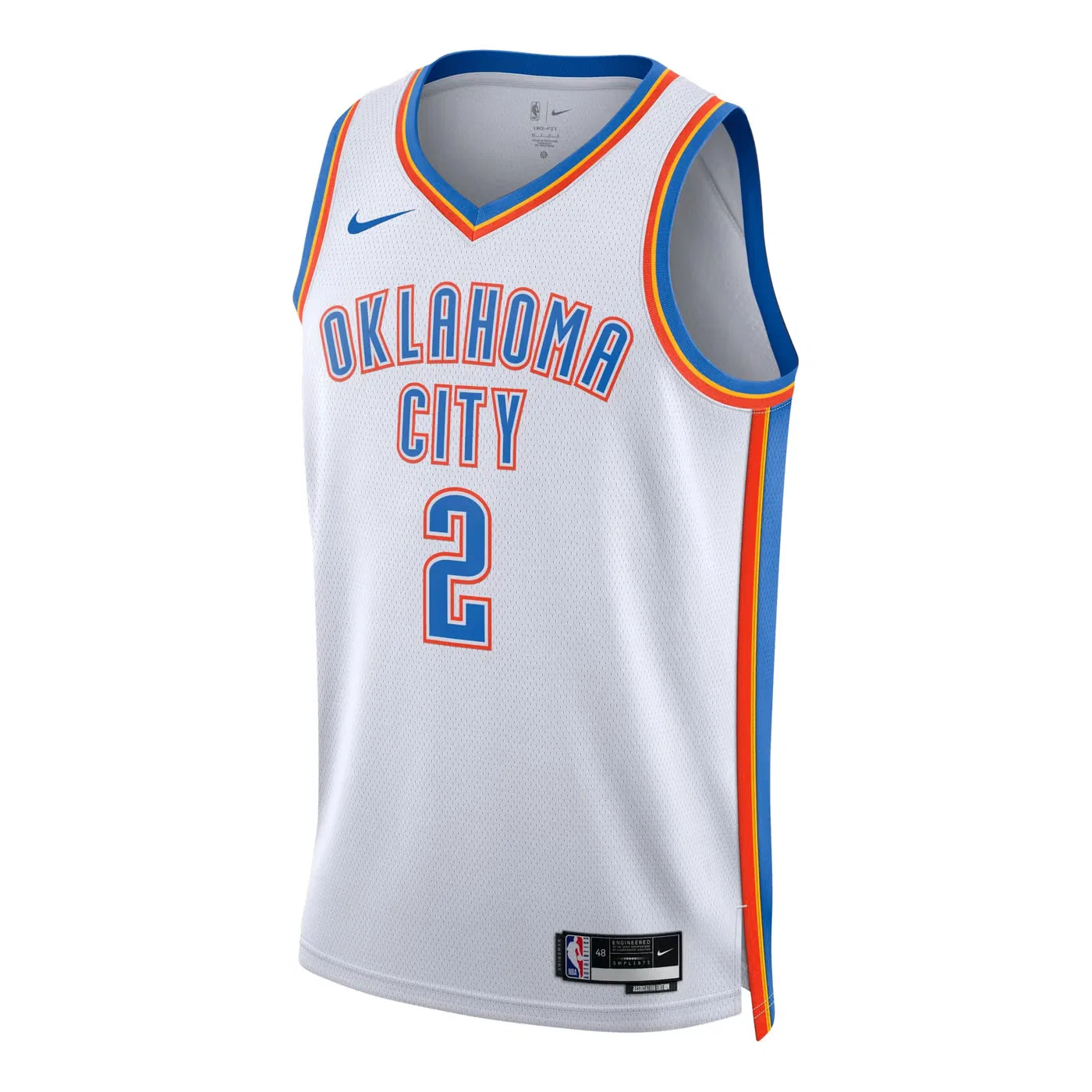 Джерси баскетбольное с принтом Swingman Nike, белый