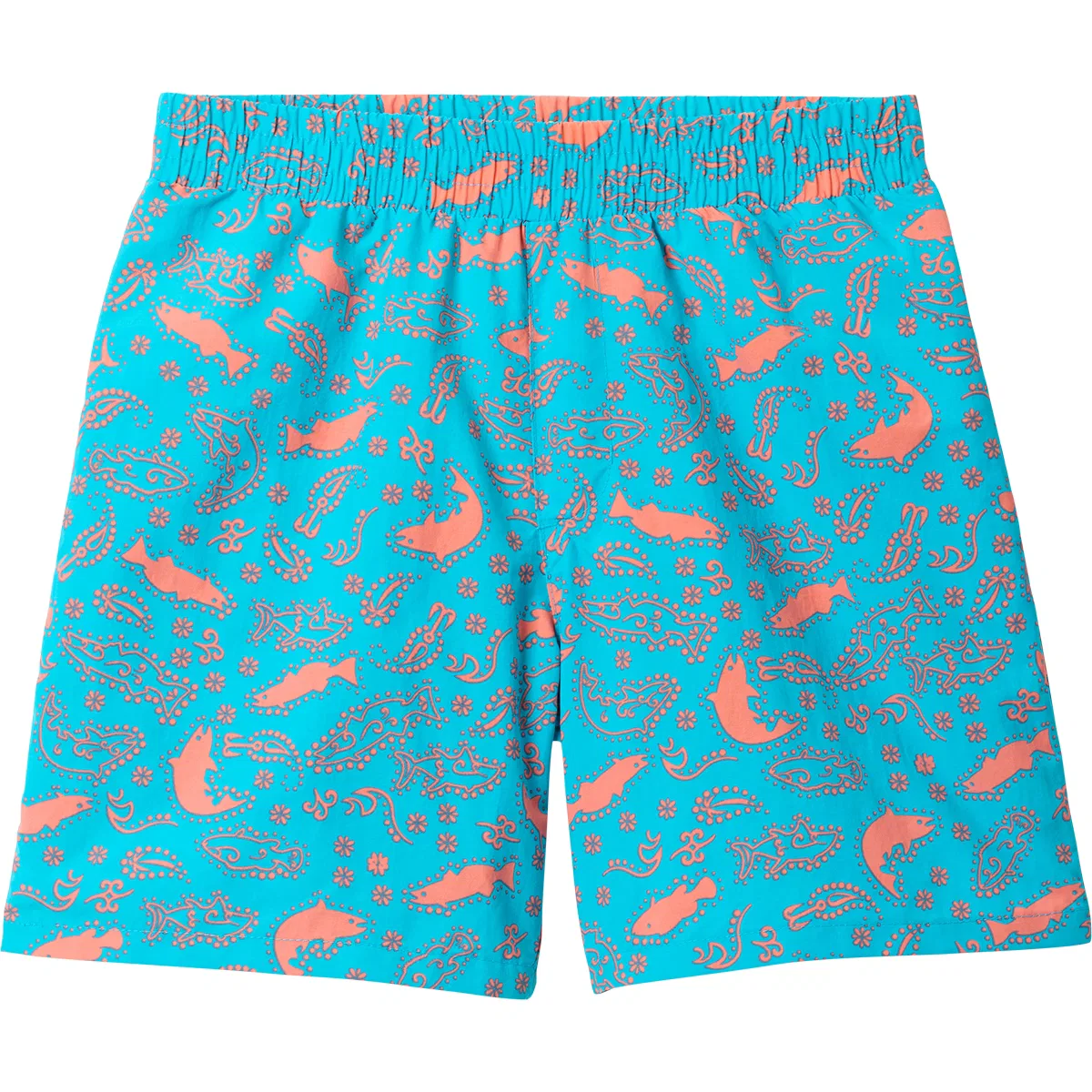 Детские шорты для мальчиков с защитой UPF 50 Super Backcast II Short Columbia, Ocean Teal/Paisled Vacation