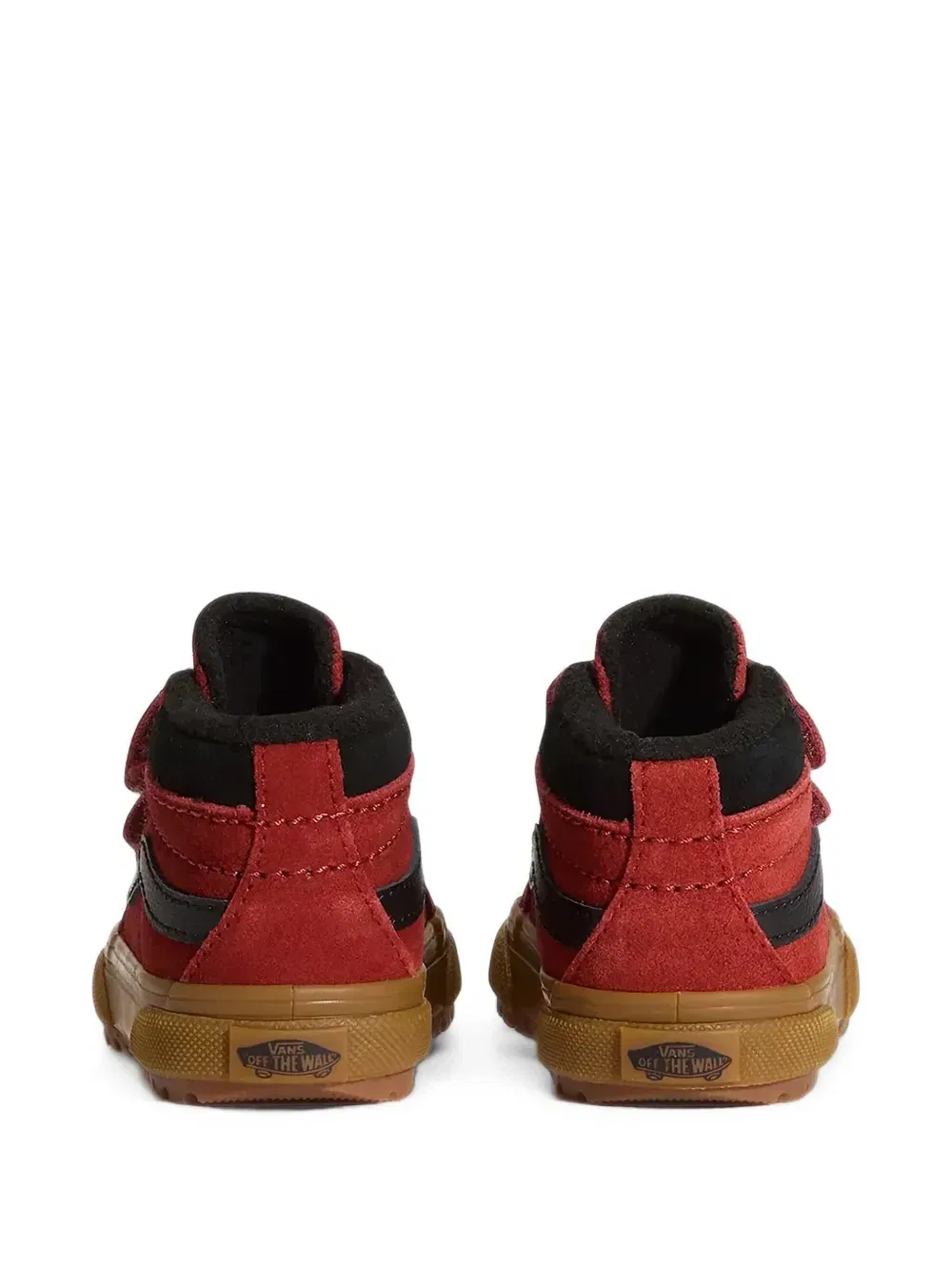 Кроссовки SK8-Mid V с липучками Vans Kids, красный — фото 4