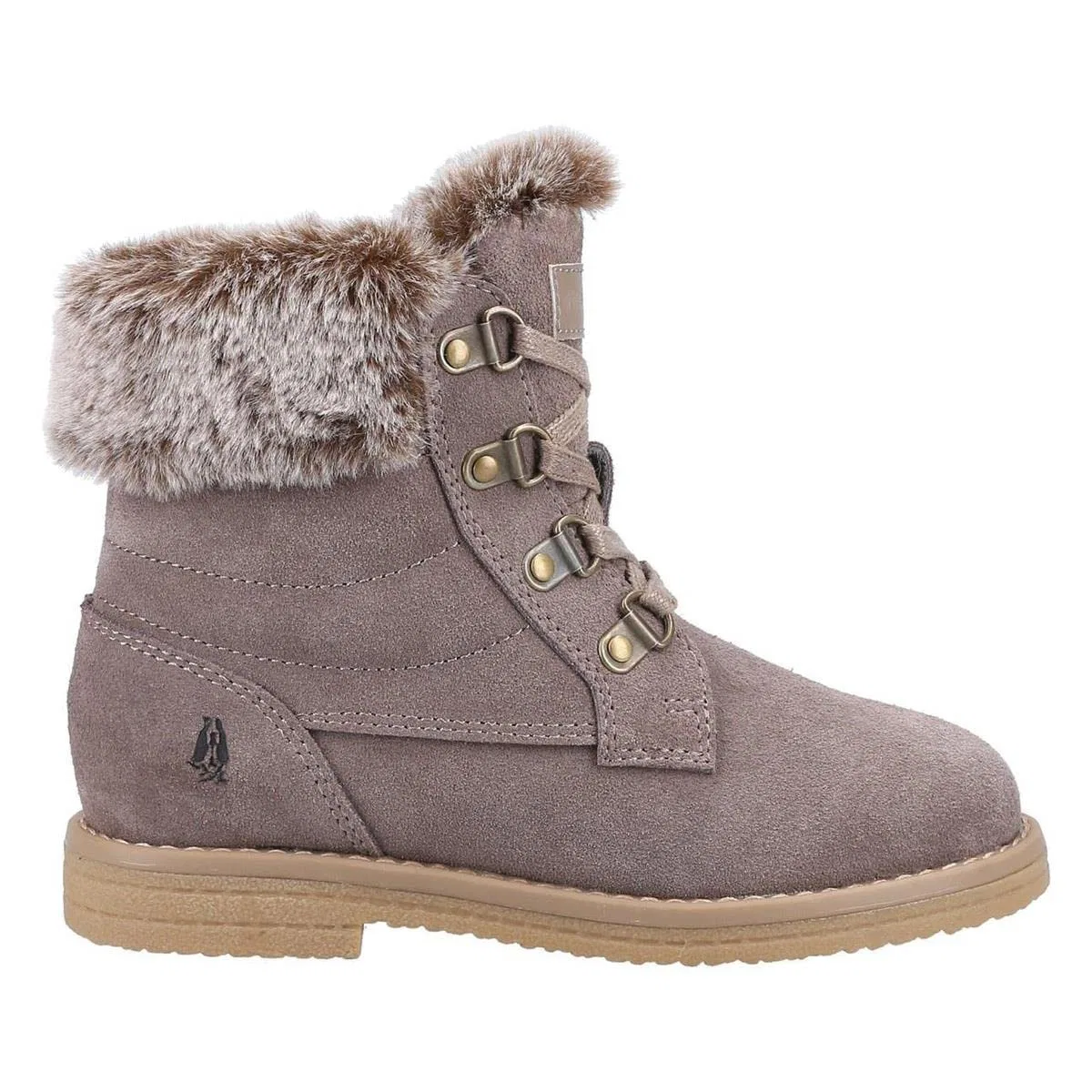Детские ботинки для девочек с водонепроницаемым верхом Mini Florence Hush Puppies, Grey — фото 2