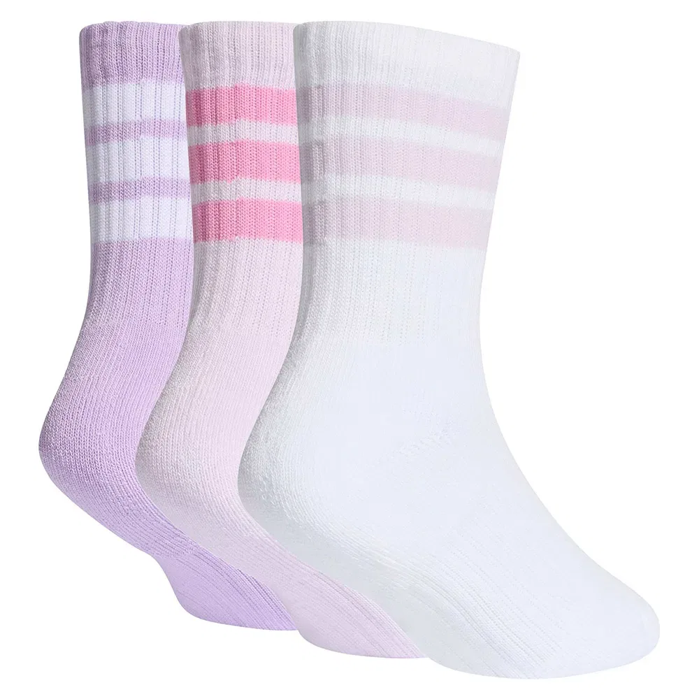 Носки спортивные Adidas 3 Stripes Cushioned Sportswear 3 пары, мультиколор — фото 2