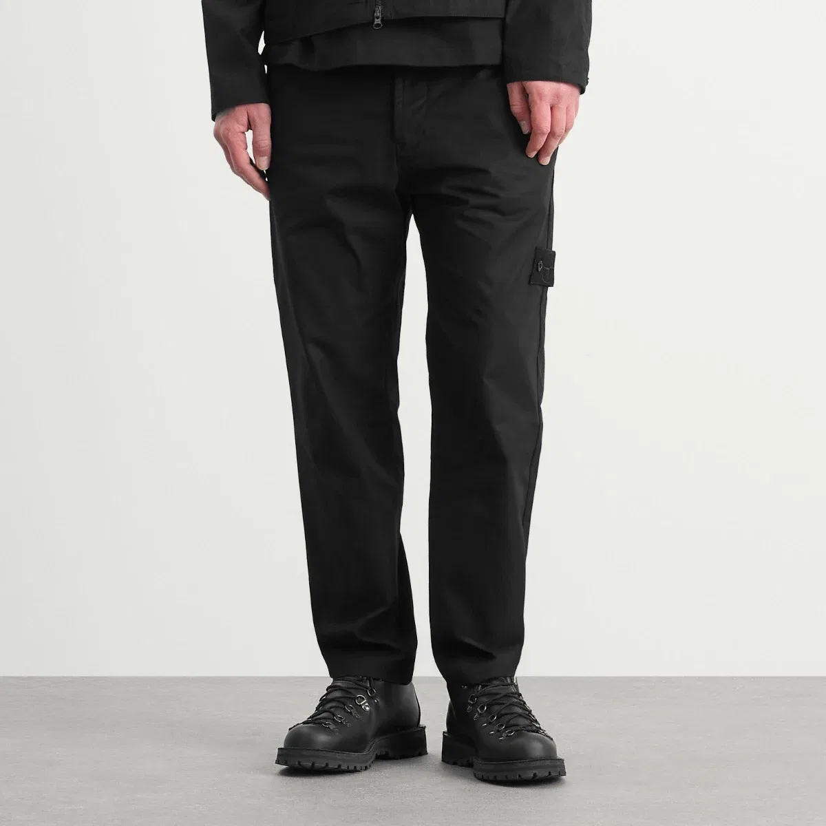 Брюки из хлопкового канваса Ghost All Weather Cotton Canvas Trousers Stone Island, Black — фото 2