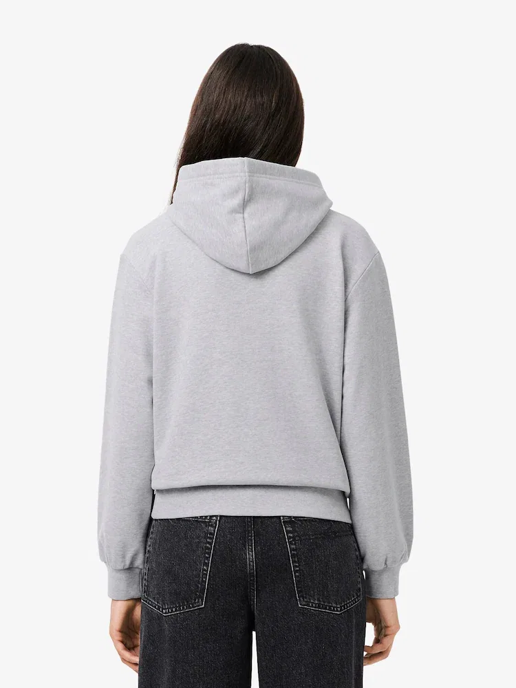 Худи Lacoste Court Patch, серый — фото 3