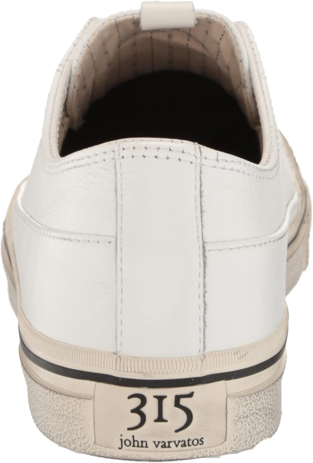 Мужские кроссовки John Varvatos Vulc без шнурков низкие, белый — фото 3