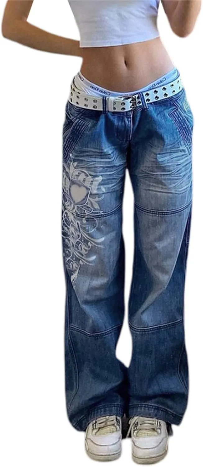 

Женские джинсы с высокой талией и широкими штанинами NUFIWI