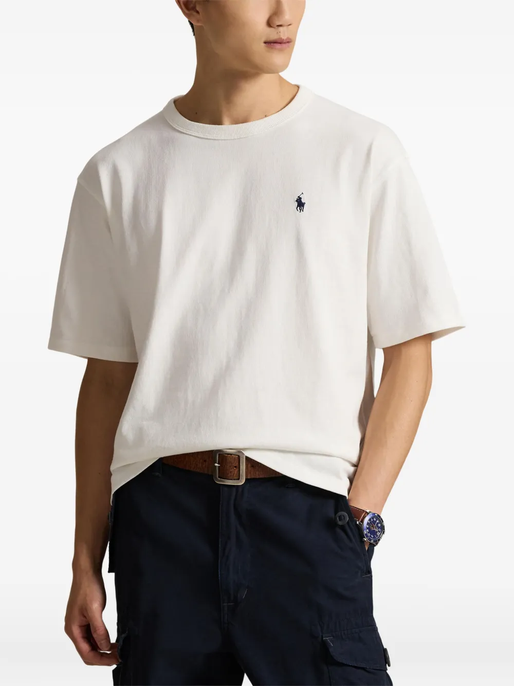 Футболка из джерси с короткими рукавами Polo Ralph Lauren, белый — фото 3