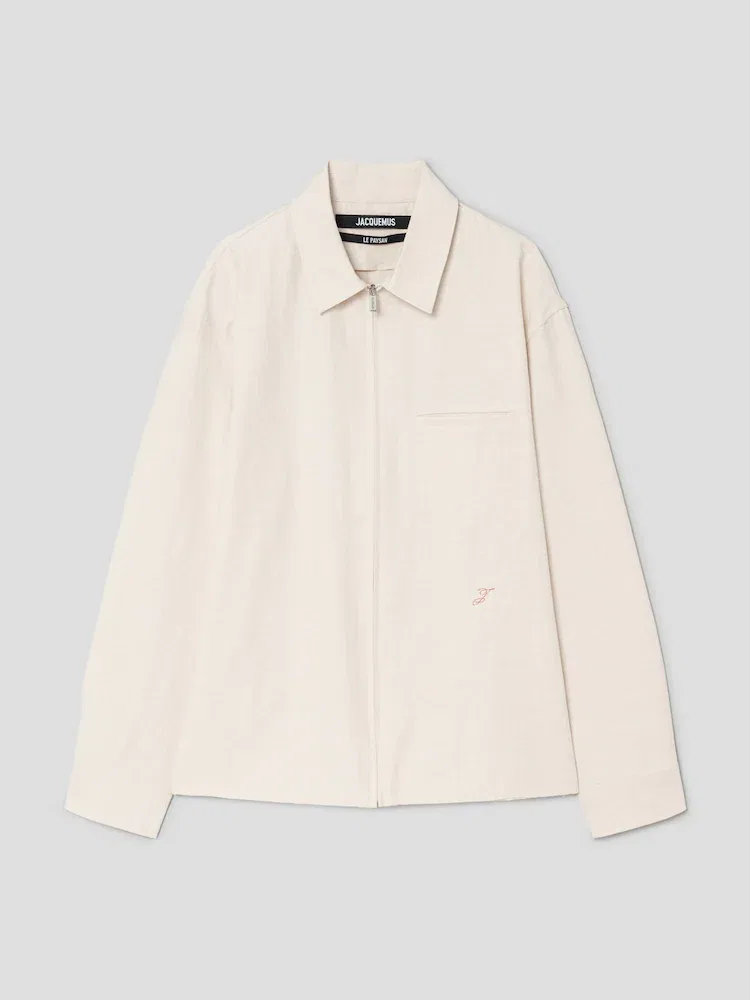 Рубашка с длинным рукавом La Chemise Mecano JACQUEMUS, Off-White