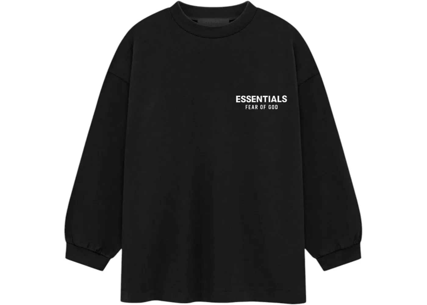 Детская футболка с длинным рукавом Fear of God Essentials Tee (FW24), Black