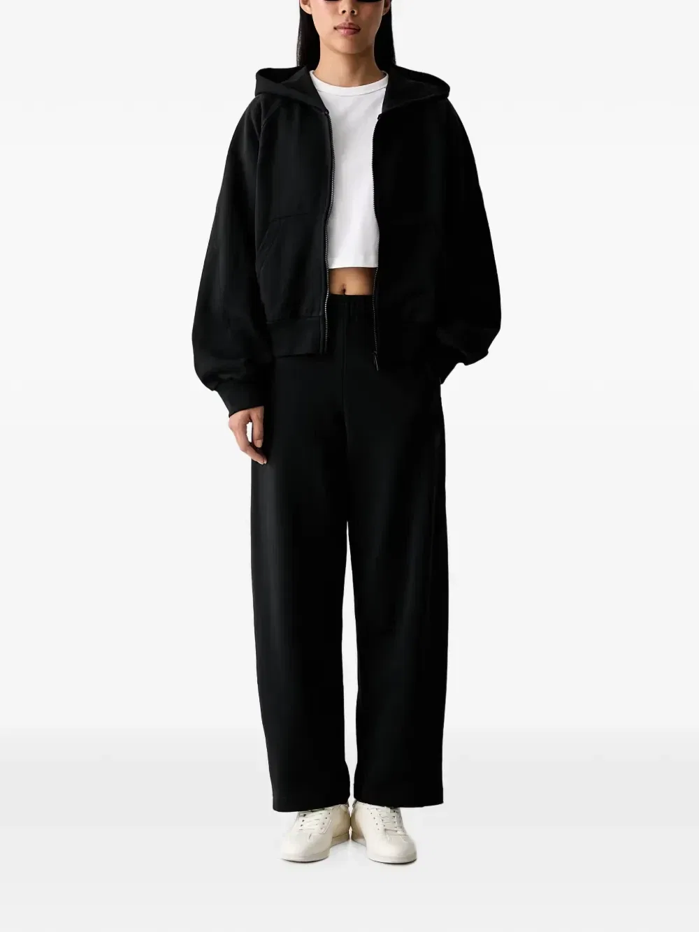 Куртка-толстовка Kit с небольшим логотипом Adidas, черный — фото 2