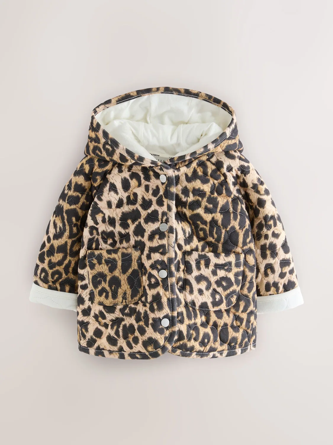 Куртка стеганая с капюшоном, Leopard smALLSAINTS