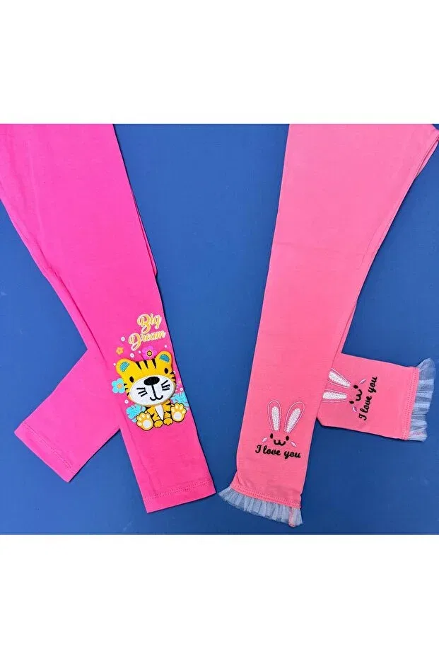 Детские леггинсы для девочек хлопковые Baby Ella'S, Pink — фото 3