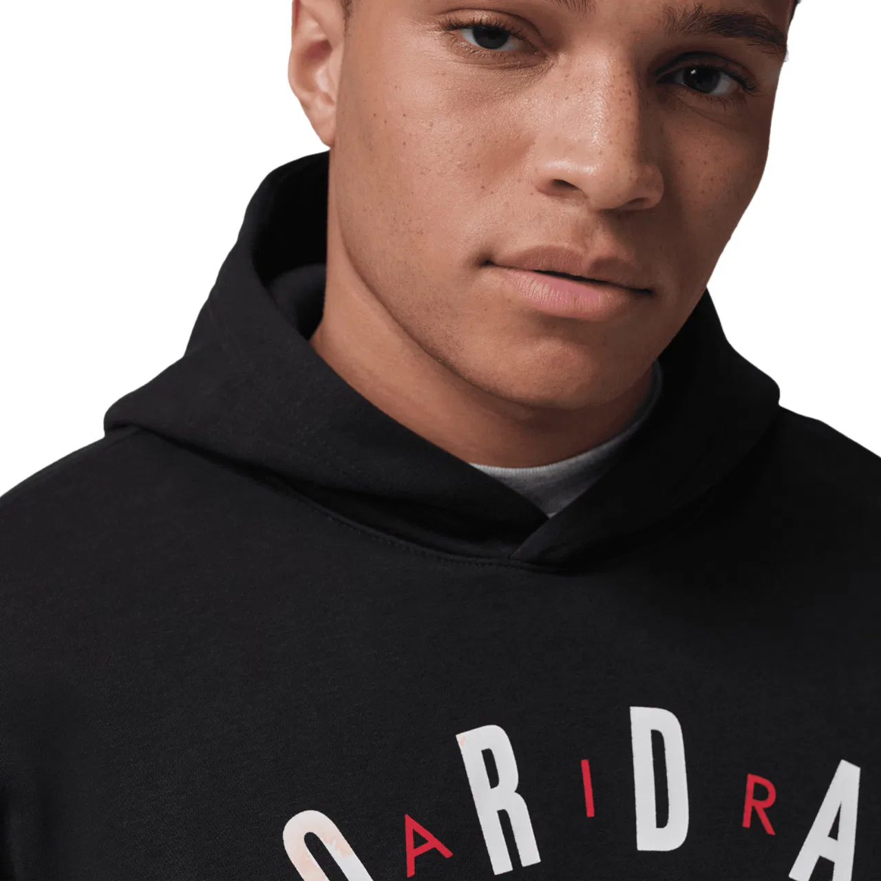 Мужское худи Los Angeles City Fleece Pullover Jordan, черный/белый — фото 3