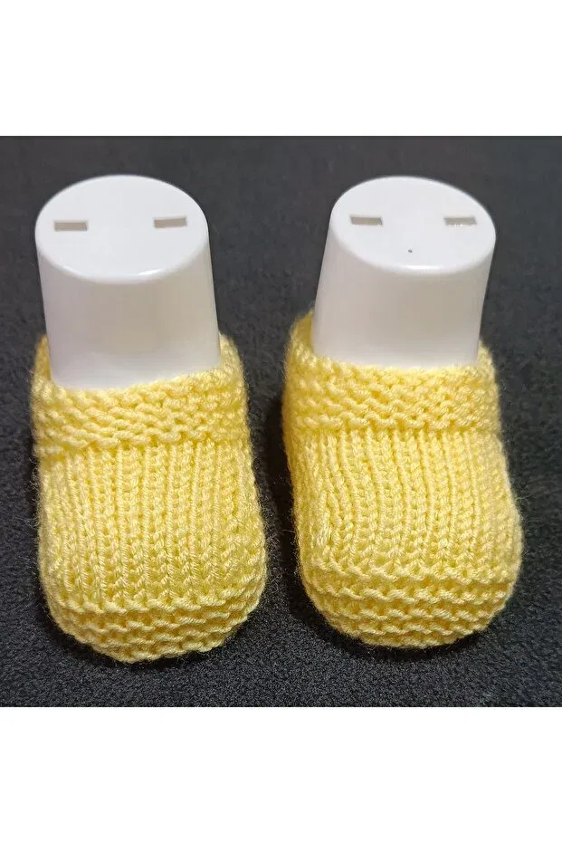 Детские пинетки вязаные Moda, Yellow