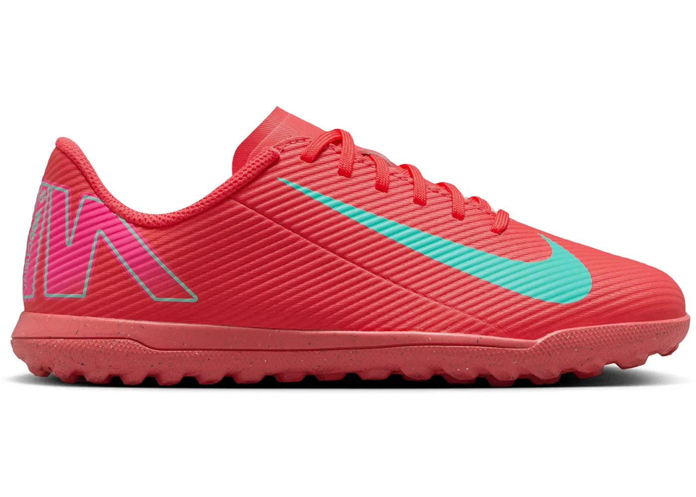 Детские кроссовки для мальчиков Nike Mercurial Vapor 16 Club TF Mad Energy Pack, Ember Glow Aurora Green