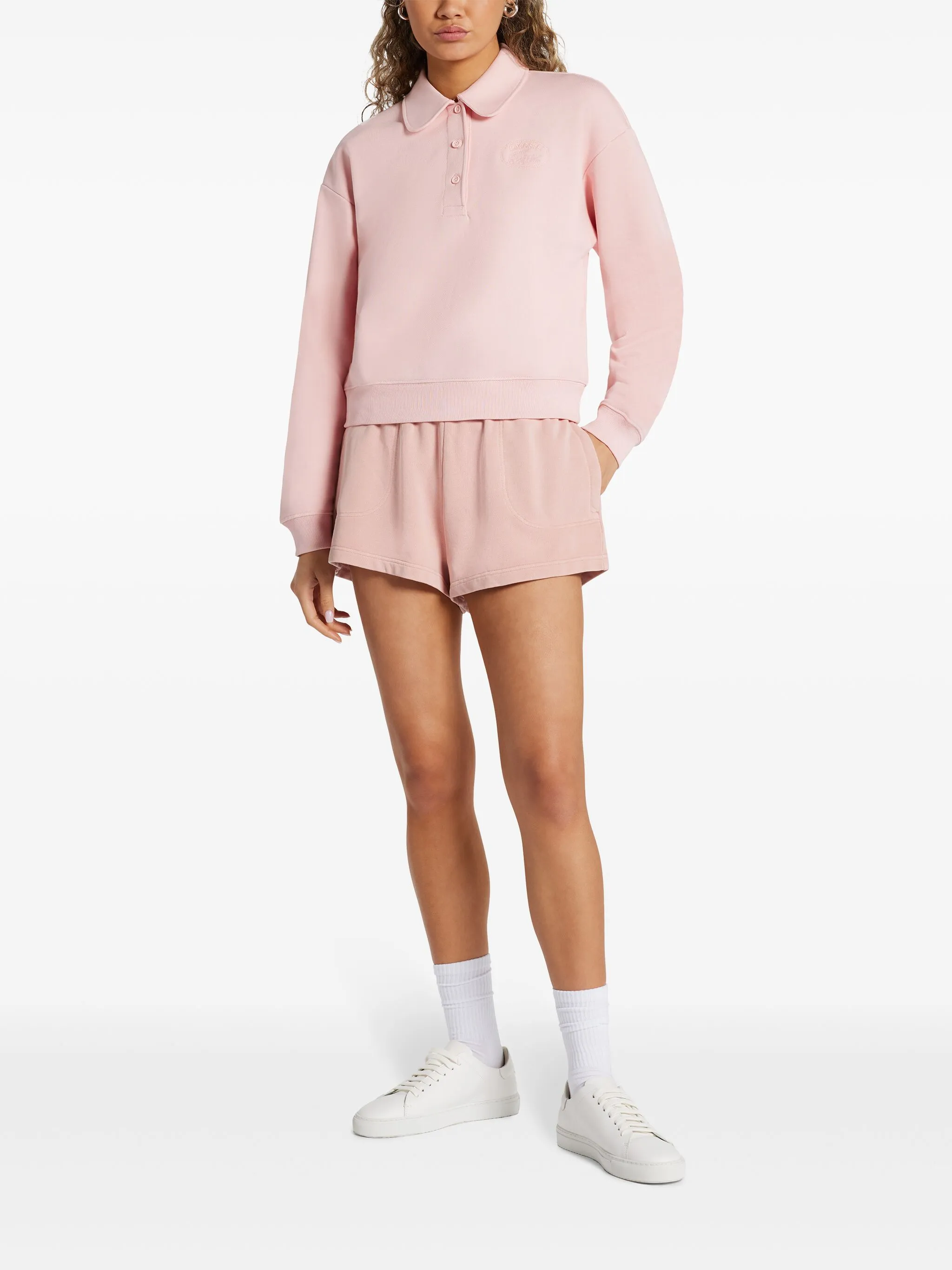 Толстовка с тисненым логотипом Lacoste, розовый — фото 2
