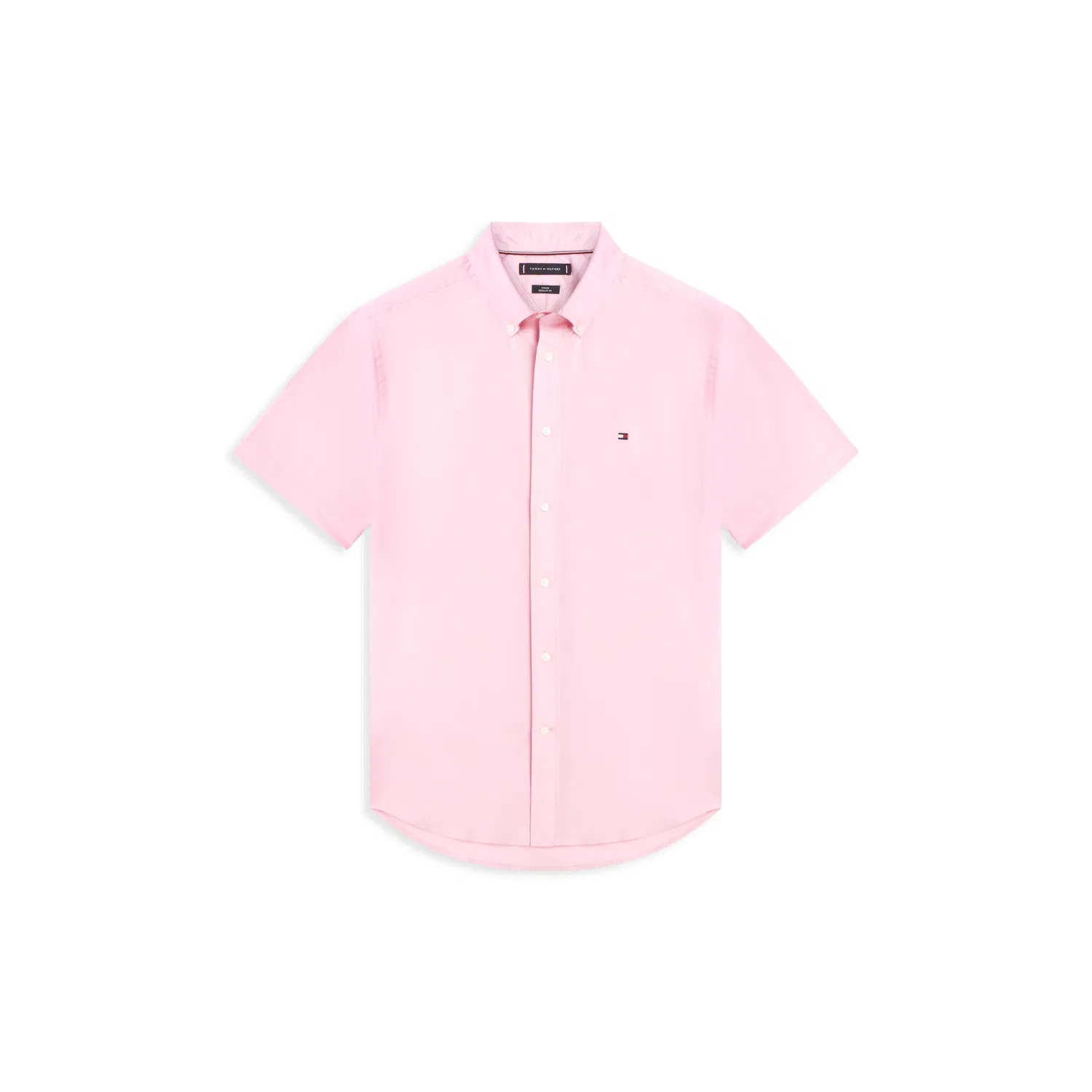 Мужская повседневная рубашка с коротким рукавом Tommy Hilfiger, Classic Pink — фото 4