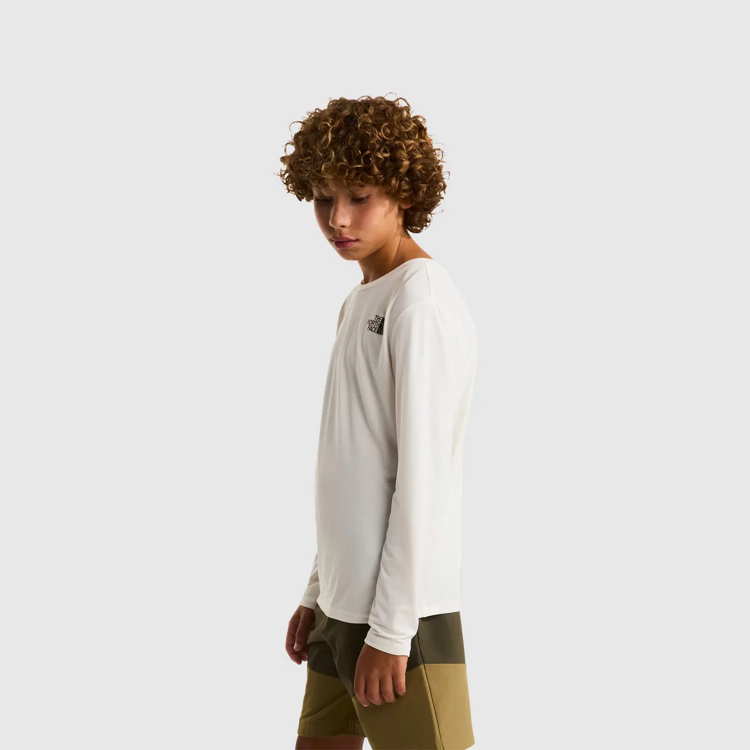 Детская футболка с длинным рукавом FlashDry The North Face, Blanco — фото 4