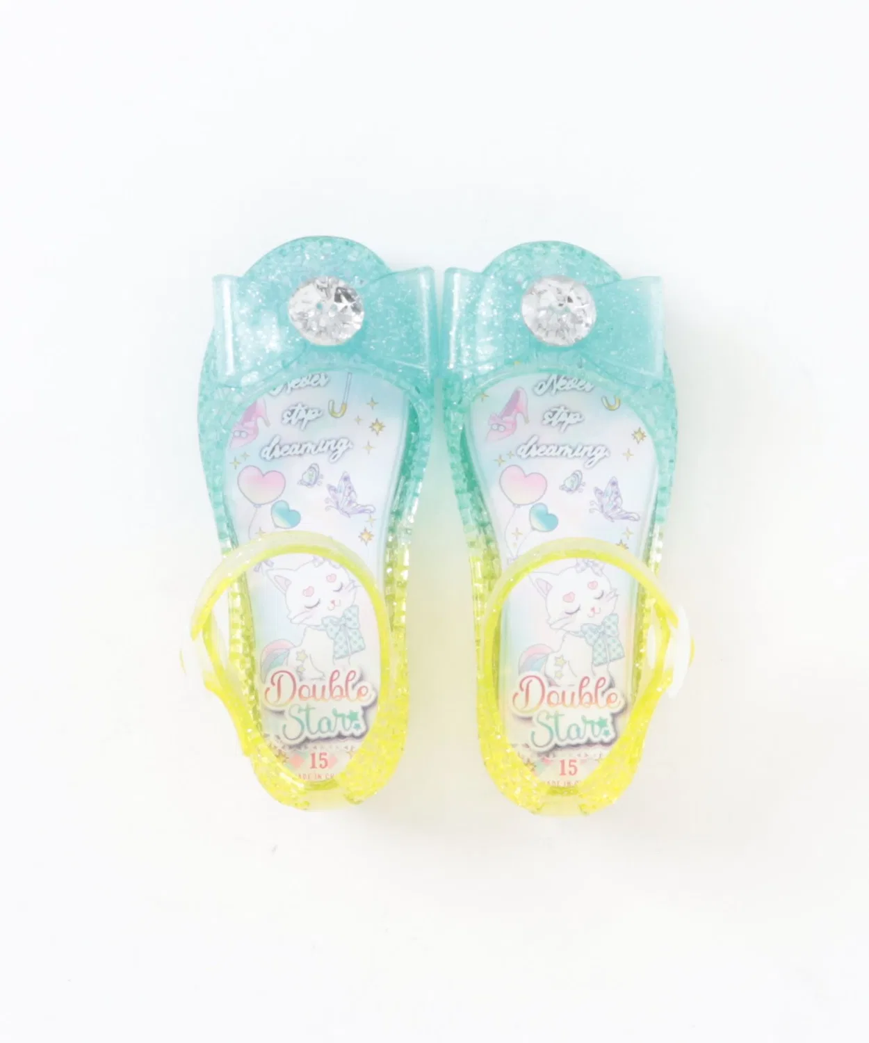 Детские сандалии с подсветкой и декором 4971 TSURUYA, Sax Blue — фото 4