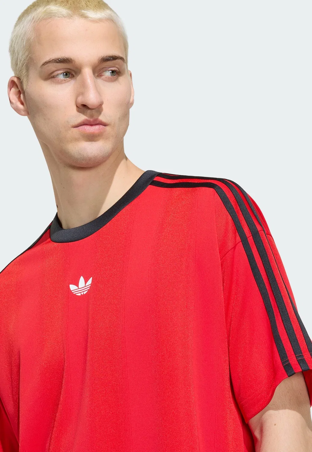 Красная рубашка Adidas Originals Adicolor — фото 4