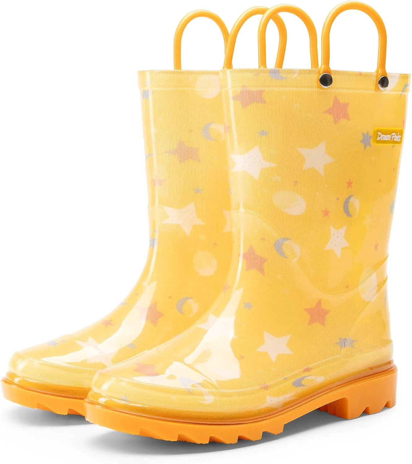 Детские сапоги дождевые водонепроницаемые DREAM PAIRS, Orange