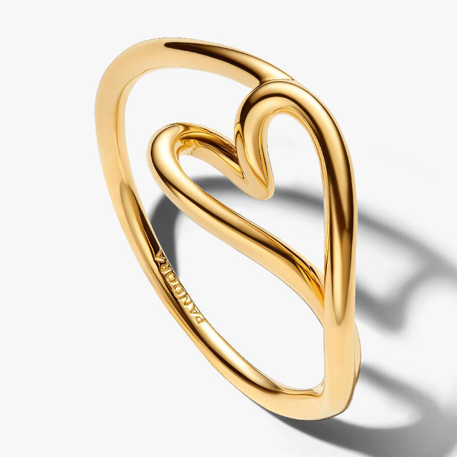 

Кольцо Pandora Organically Shaped Heart Small, золото