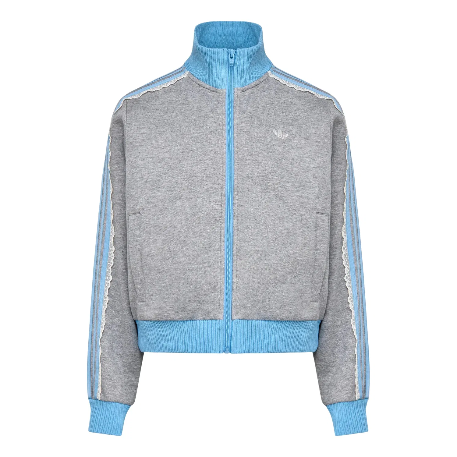 Мужская куртка Knit Track Top Asia Sizing 'Medium Grey Heather' adidas, Medium Grey Heather