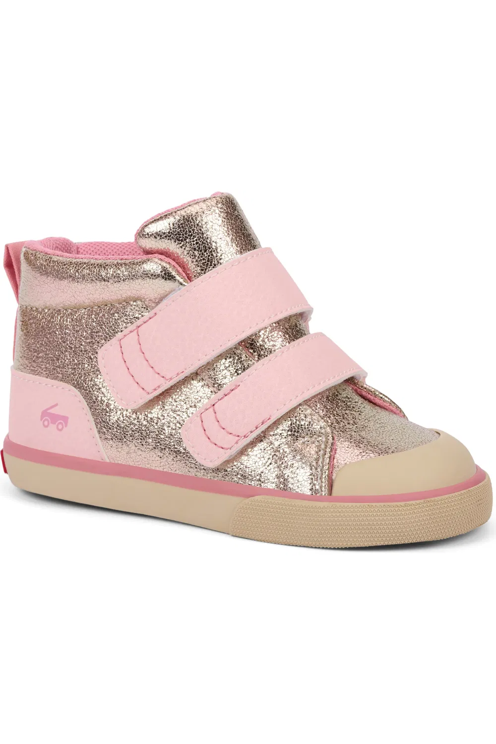 Детские кроссовки адаптивные высокие Dean Adapt II See Kai Run, Rose Gold