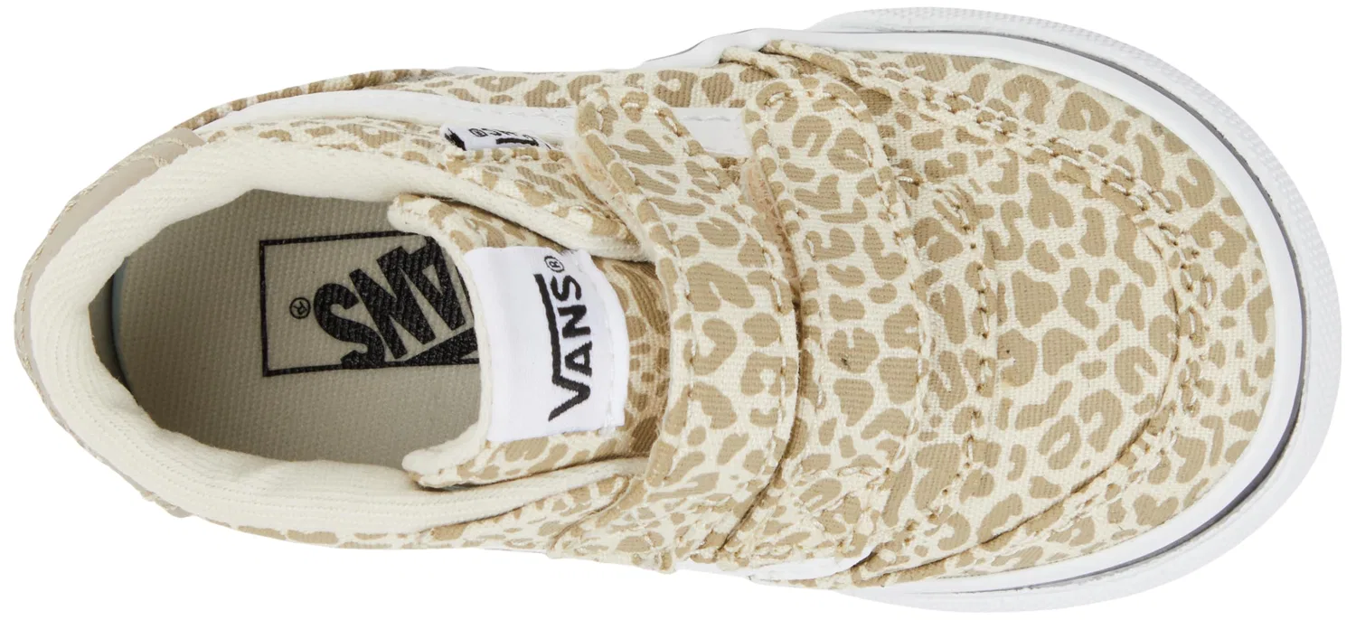 Детские кроссовки для мальчиков Brooklyn Mid V Vans, Taupe Leopard — фото 3