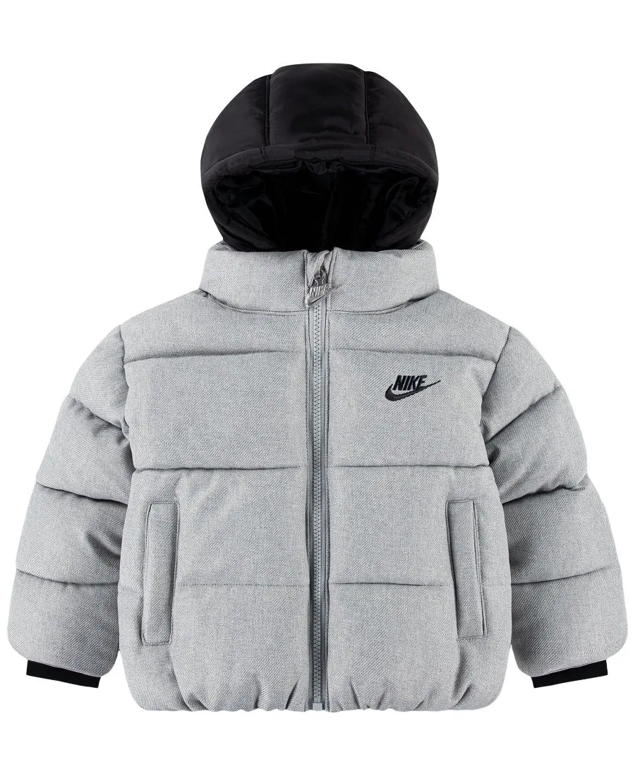 Куртка-пуховик стеганая с капюшоном Nike, Dark Gray Heather