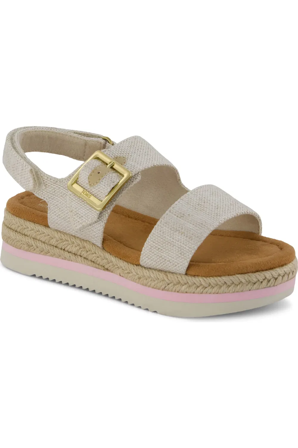 Сандалии детские на платформе Giana TOMS, Natural