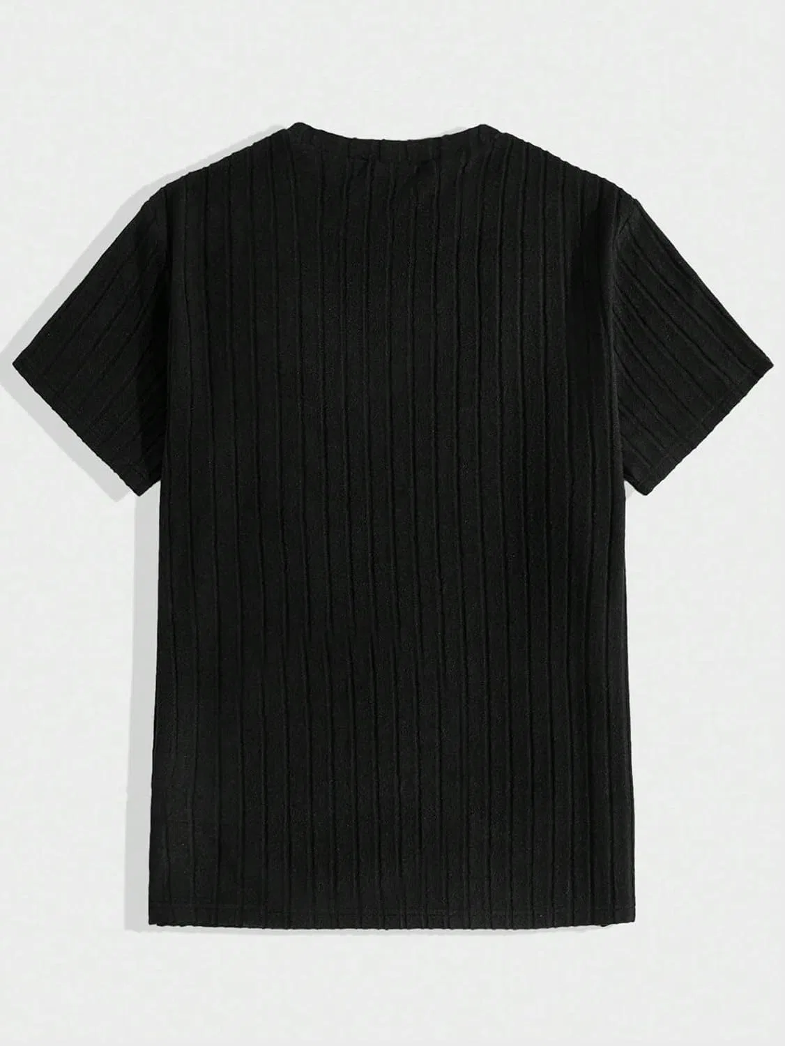 Мужская футболка с круглым вырезом Rib-Knit, Brown — фото 4