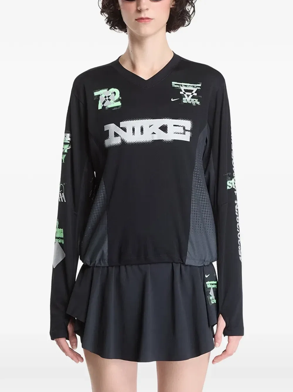 Футболка с длинным рукавом Swift Dri-FIT Nike, черный