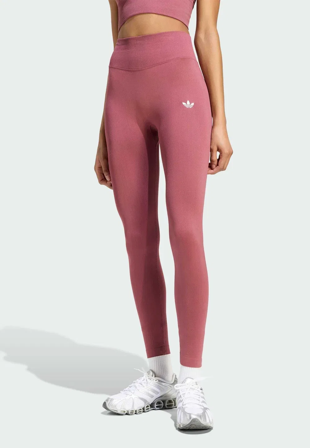 Необходимые бесшовные колготки - леггинсы - брюки Adidas Originals, Burgundy