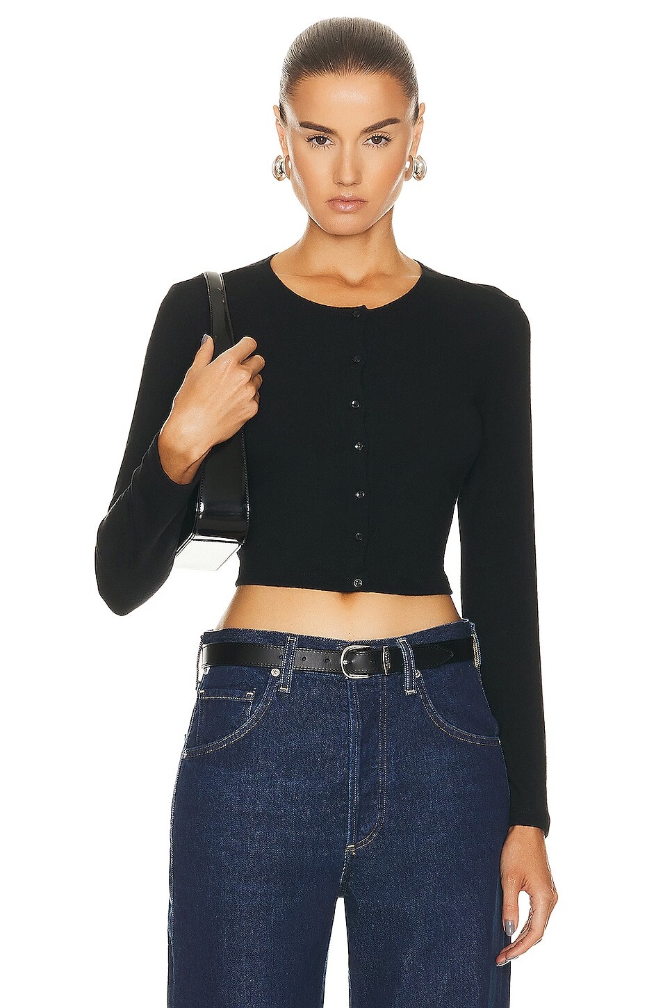 

Кардиган Leset Lauren Crop, черный