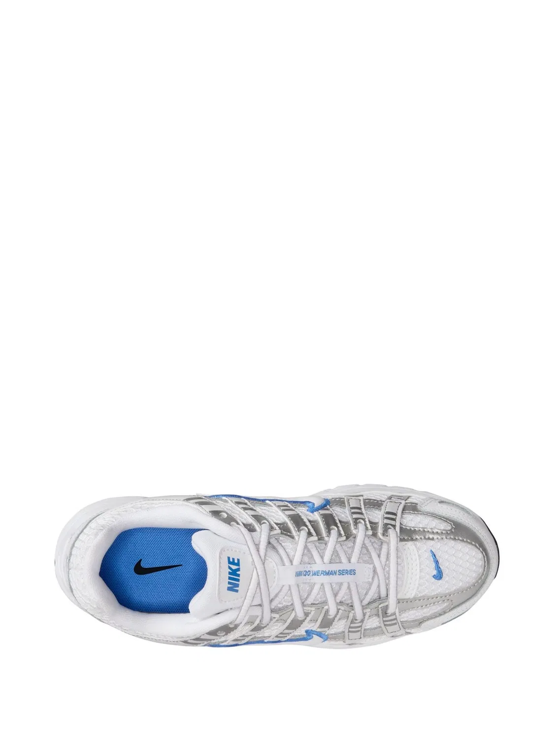 Кроссовки Nike P-6000, бело-серебристо-синий — фото 3