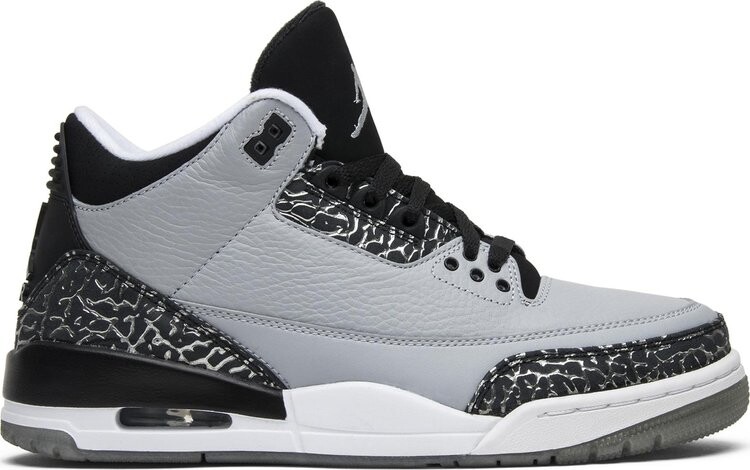 

Кроссовки Air Jordan 3 Retro Wolf Grey, серый