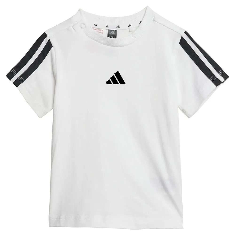 Комплект футболок Adidas Essentials 3 Stripes Tee, белый — фото 2
