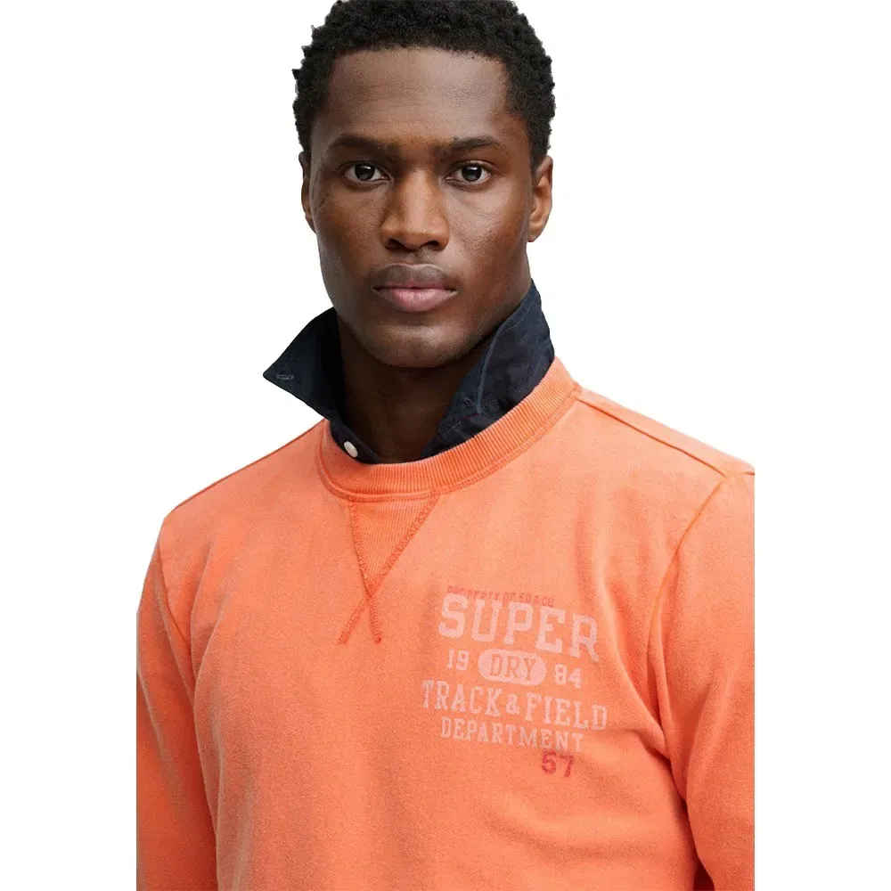 Свитшот Vintage Prep Relaxed Crew Superdry, оранжевый — фото 3