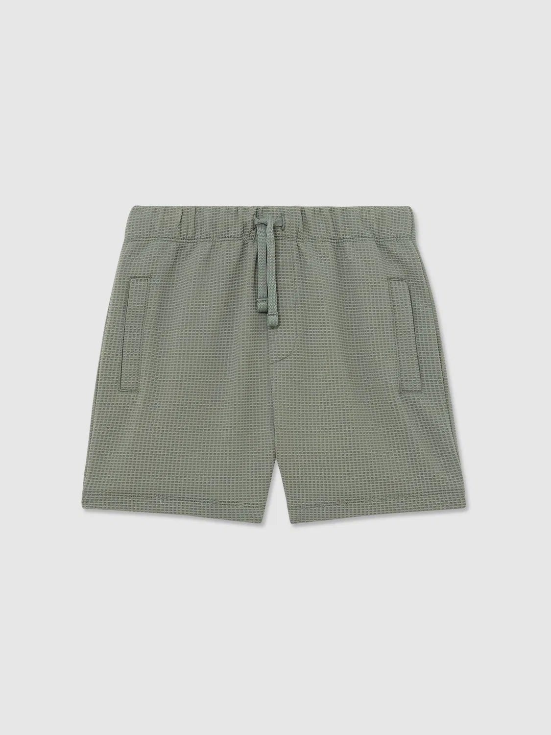 Шорты из вафельной ткани с завязками Tavola Reiss, Sage