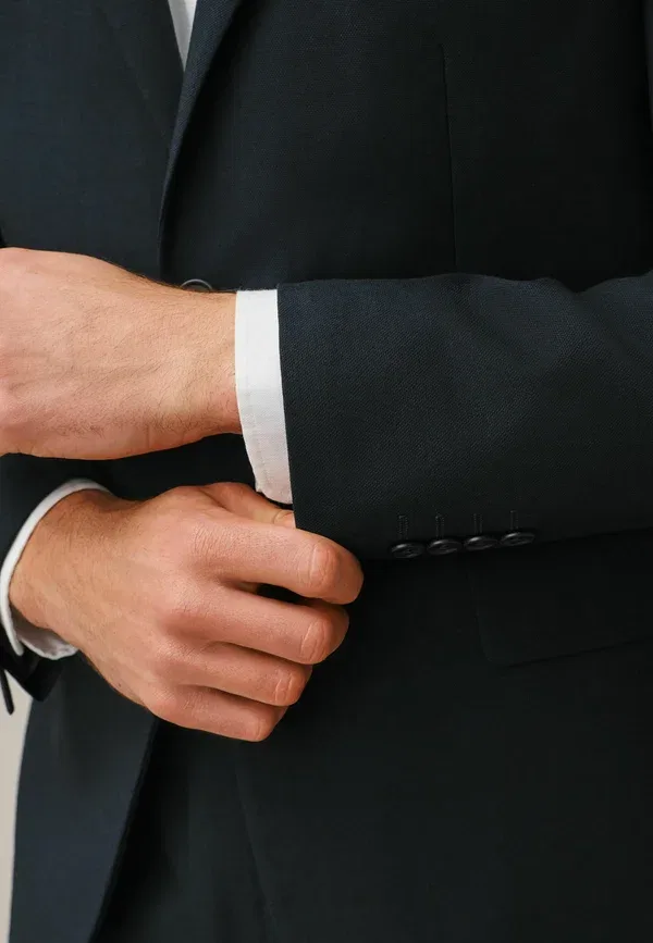 Пиджак из полиэстера Suit jacket Next темно-синий — фото 3